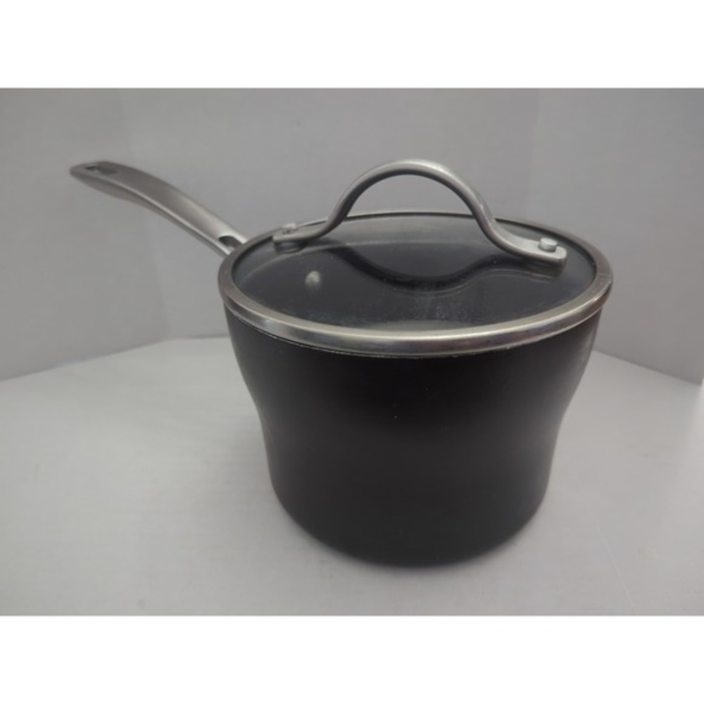 Kirkland Signature 2qt Saucepan Anodized Nonstick‎ Aluminum Sauté Pot & Lid